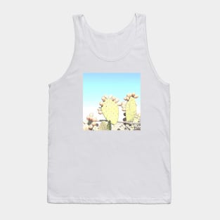 Succulent, cyan, blue, teal, tropical, tropic, summer, beach, cactus, cacti, exotic, Tank Top